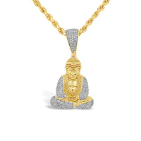 Pendant Buddha - Diamond Yellow Gold  | 1.77 CTW | 10K