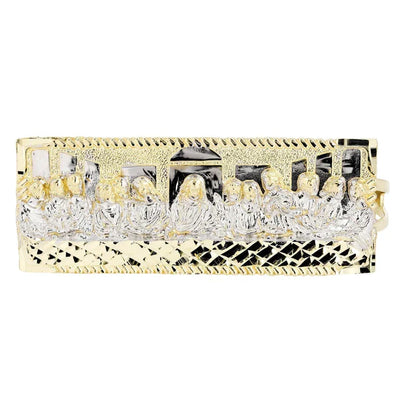 Last Supper Rectangle Ring | 10K Solid Yellow Gold