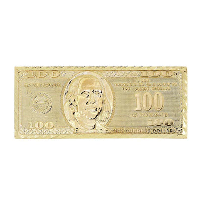 Mens $100 Dollor Bill Ring | 10K Solid Yellow Gold