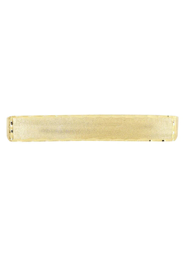Mens Three Finger Ring | 10K Solid Yellow Gold | Engraving Available | Style#3