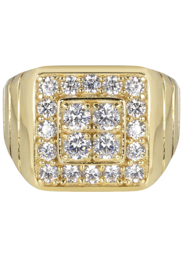 Mens Pinky Ring | 10K Solid Yellow Gold | Style #10