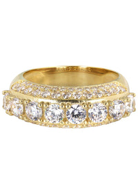 Mens Wedding Band Pinky Ring | 10K Solid Yellow Gold