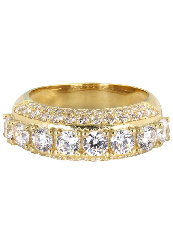 Mens Wedding Band Pinky Ring | 10K Solid Yellow Gold
