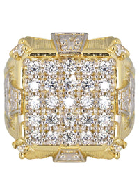 Mens Pinky Ring | 10K Solid Yellow Gold | Style #6