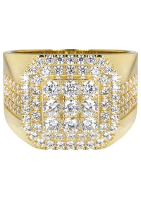 Mens Pinky Ring | 10K Solid Yellow Gold | Style #9