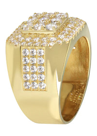 Mens Pinky Ring | 10K Solid Yellow Gold | Style #9