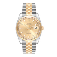 Rolex Datejust 116233 | 36MM | Yellow Gold Champagne Dial | 18KT TWO TONE