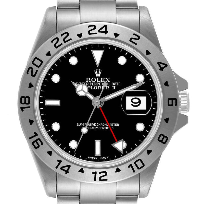 Rolex Explorer II Watch 16570 for Mens | 40MM | Black Dial | Steel