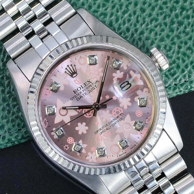 Rolex Datejust Watch | 36MM | Diamond Flower Dial | Jubilee Band