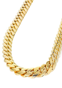 solid miami cuban link chain