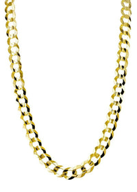 solid yellow cuban chain