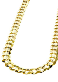solid yellow cuban chain