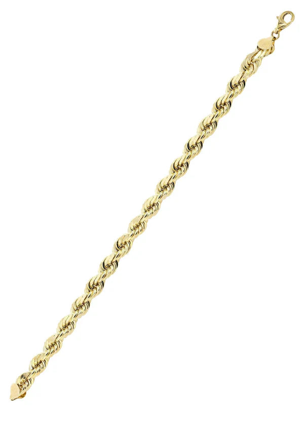 solid yellow rope bracelet