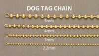 yellow dog tag chain